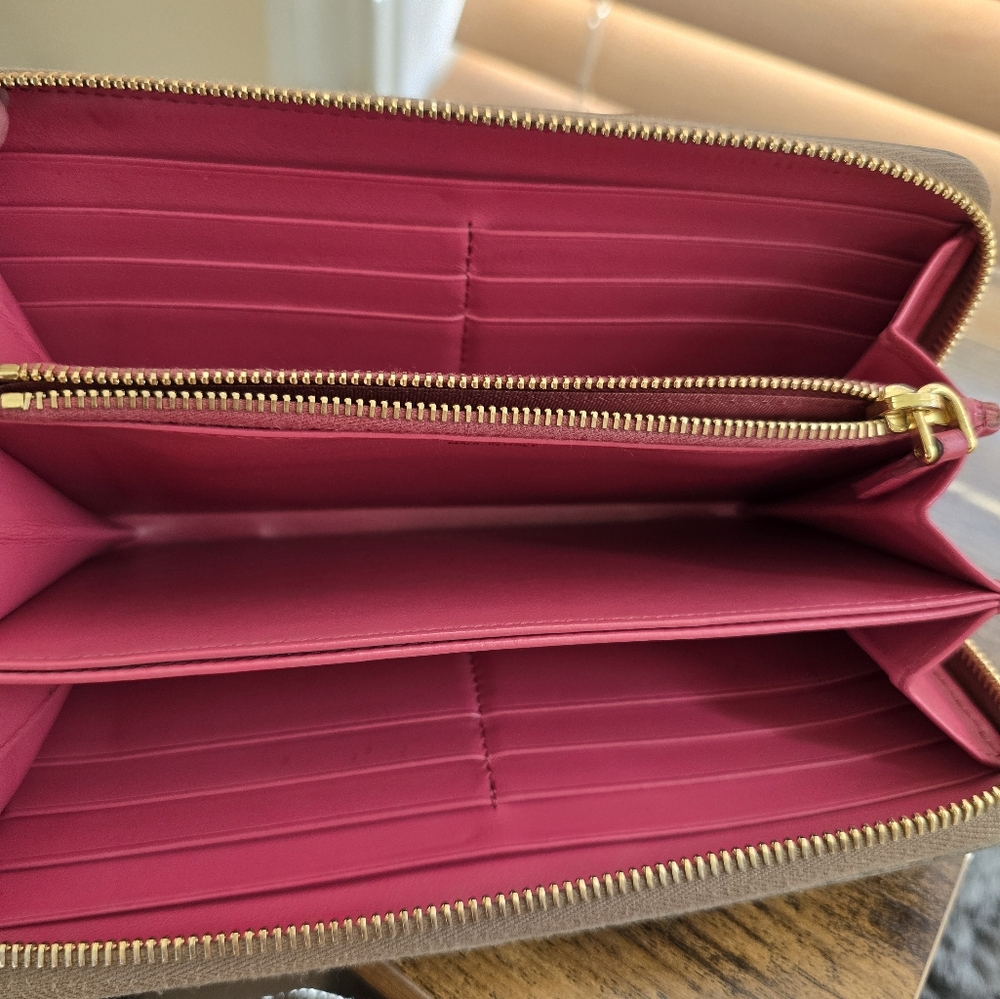 Prada Tan Leather Wallet - Picture 7 of 11